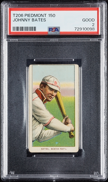 1909-11 T206 Johnny Bates PSA 2
