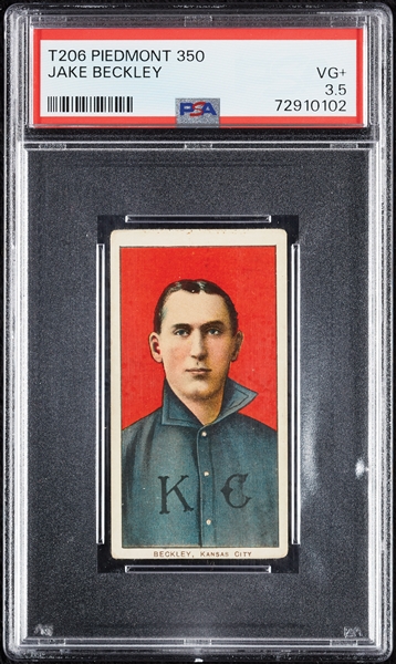 1909-11 T206 Jake Beckley PSA 3.5
