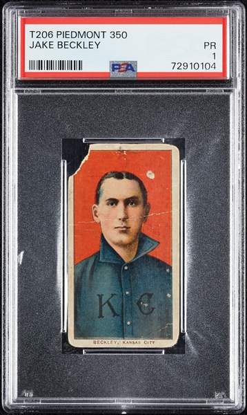 1909-11 T206 Jake Beckley PSA 1