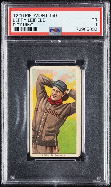 1909-11 T206 Lefty Leifield Pitching PSA 1