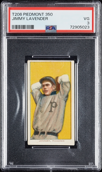 1909-11 T206 Jimmy Lavender PSA 3