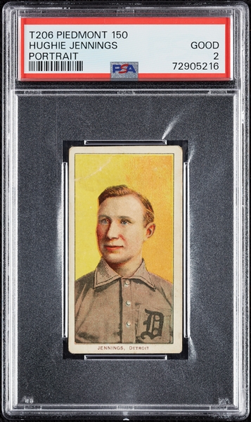 1909-11 T206 Hughie Jennings Portrait PSA 2