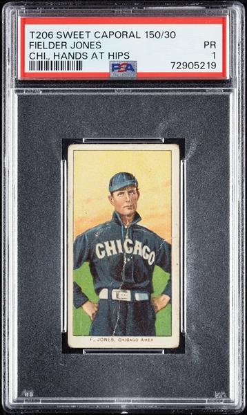 1909-11 T206 Fielder Jones Chicago, Hands At Hips PSA 1