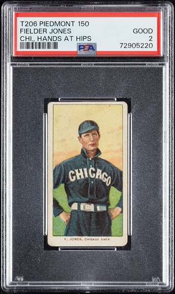 1909-11 T206 Fielder Jones Chicago, Hands At Hips PSA 2