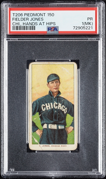 1909-11 T206 Fielder Jones Chicago, Hands At Hips PSA 1 (MK)