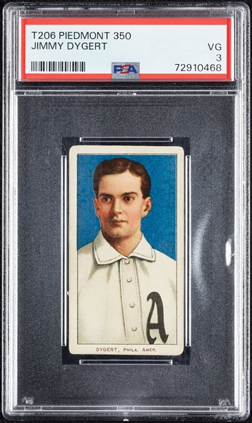 1909-11 T206 Jimmy Dygert PSA 3
