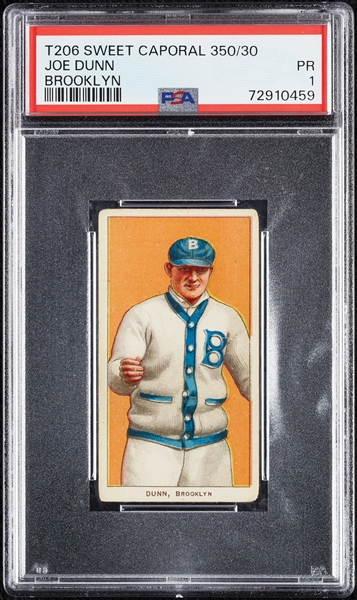 1909-11 T206 Joe Dunn Brooklyn PSA 1