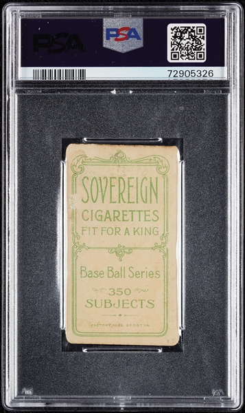 1909-11 T206 George McQuillan With Bat (Sovereign 350 Back) PSA 1.5