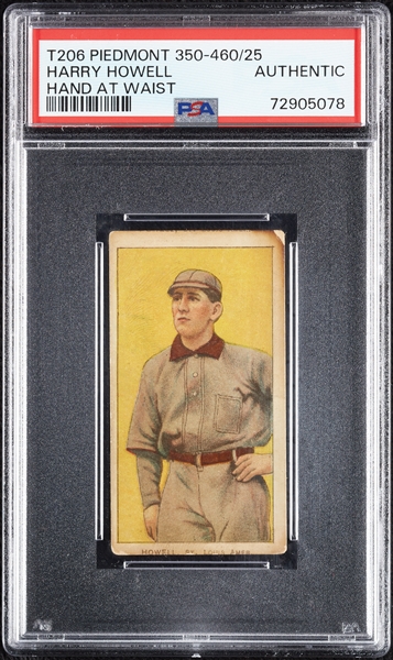 1909-11 T206 Harry Howell Hand At Waist PSA Authentic