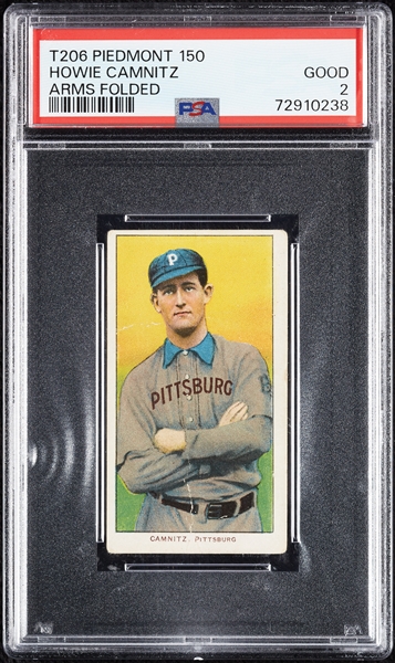 1909-11 T206 Howie Camnitz Arms Folded PSA 2