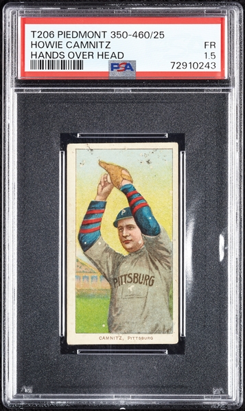 1909-11 T206 Howie Camnitz Hands Over Head PSA 1.5