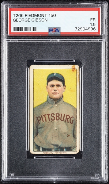 1909-11 T206 George Gibson PSA 1.5