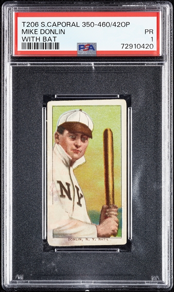 1909-11 T206 Mike Donlin With Bat PSA 1