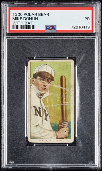 1909-11 T206 Mike Donlin With Bat PSA 1