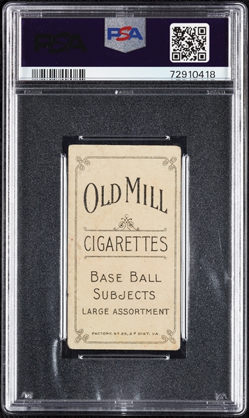 1909-11 T206 Mike Donlin With Bat (Old Mill Back) PSA 2