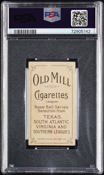 1909-11 T206 Jimmy Hart Montgomery (Old Mill Back) PSA 4 (MC)
