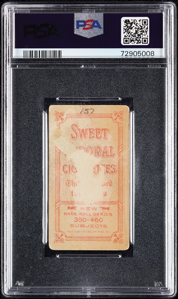 1909-11 T206 Joe Lake St. Louis, With Ball PSA 1 (MK)