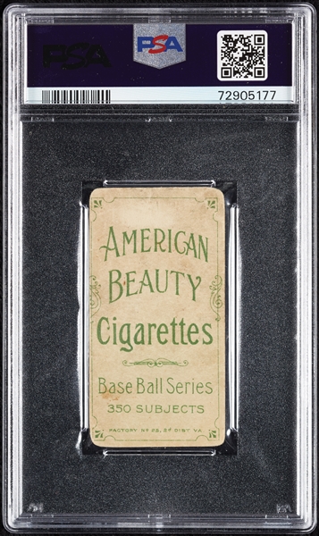 1909-11 T206 Jack Knight Portrait (American Beauty 350 w/ Frame Back) PSA 1