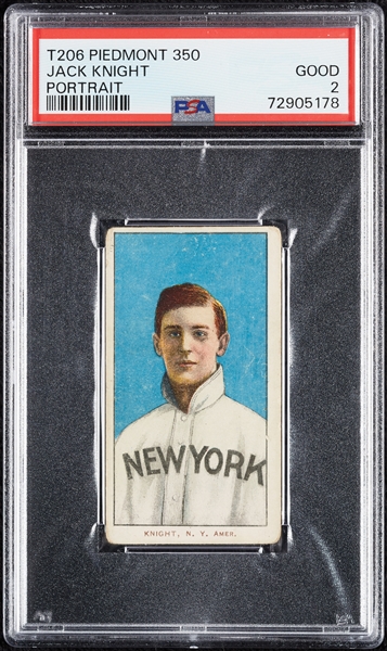 1909-11 T206 Jack Knight Portrait PSA 2