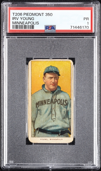 1909-11 T206 Irv Young Minneapolis PSA 1