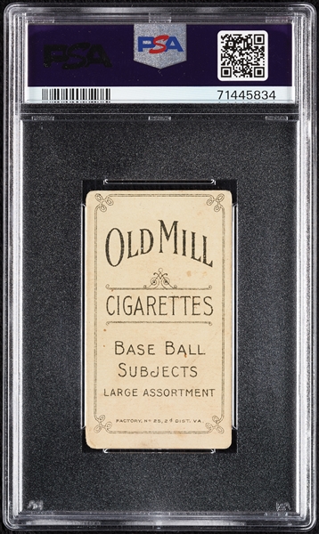 1909-11 T206 Lee Quillen (Quillin) (Old Mill Back) PSA 2