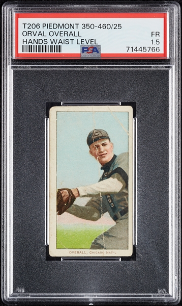 1909-11 T206 Orval Overall Hands Waist Level PSA 1.5