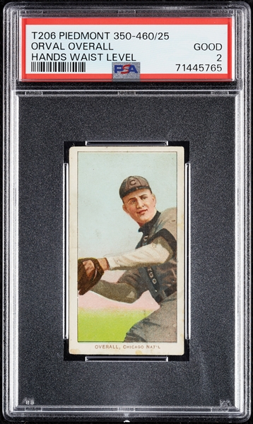 1909-11 T206 Orval Overall Hand Waist Level PSA 2