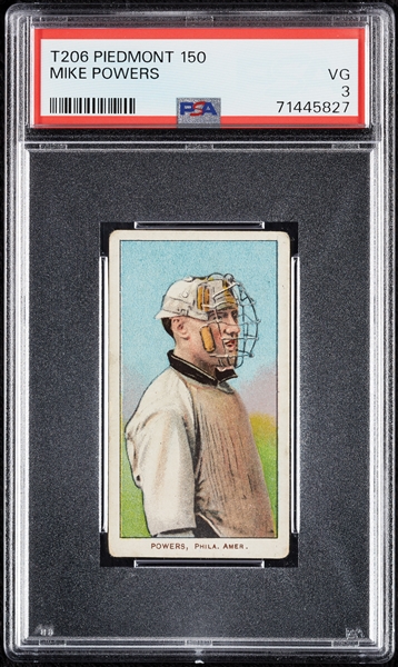 1909-11 T206 Mike Powers PSA 3