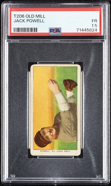 1909-11 T206 Jack Powell (Old Mill Back) PSA 1.5