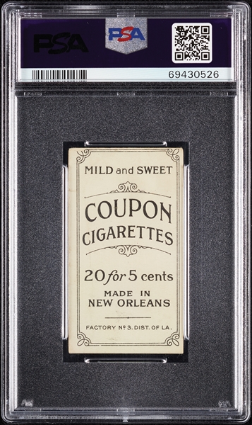 1914 T213 Coupon Cigarettes (Type 2) Al Bridwell St. Louis PSA 1