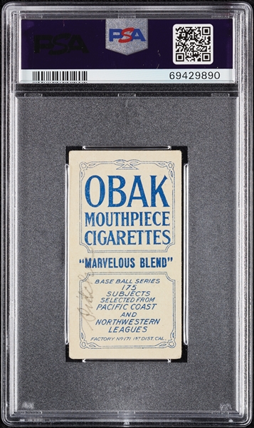 1910 T212 Obak Cigarettes Briswalter PSA 4 (MK)