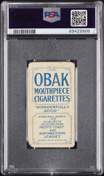 1910 T212 Obak Cigarettes Frisk PSA 1
