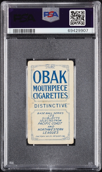 1910 T212 Obak Cigarettes Gaddy PSA 1