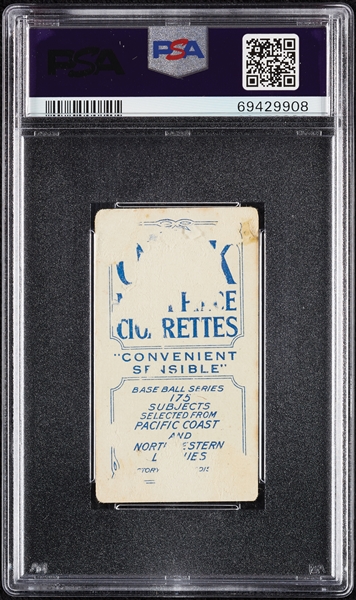 1910 T212 Obak Cigarettes Gardner PSA Authentic