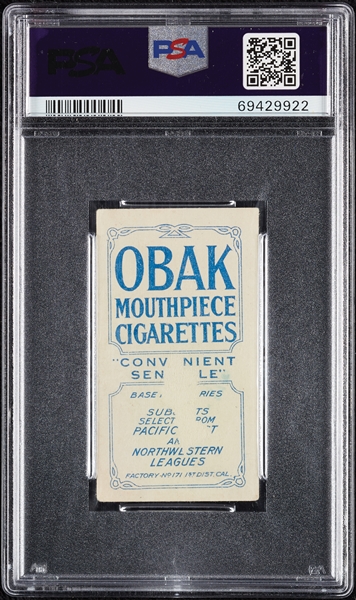 1910 T212 Obak Cigarettes Kippert PSA 1.5