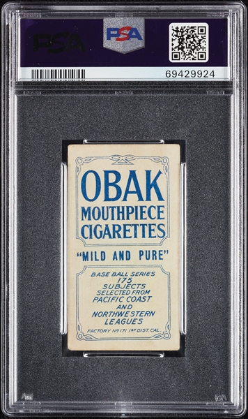 1910 T212 Obak Cigarettes Kusel PSA 3