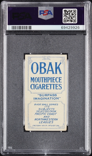 1910 T212 Obak Cigarettes Melchior PSA 3
