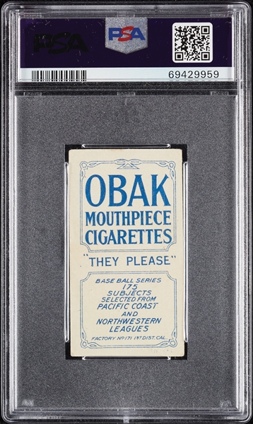 1910 T212 Obak Cigarettes Shafer PSA 3.5
