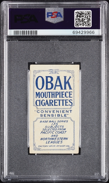 1910 T212 Obak Cigarettes Sutor PSA 1 