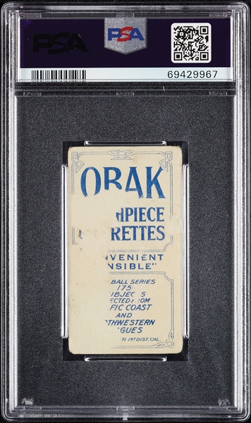1910 T212 Obak Cigarettes Swander PSA Authentic