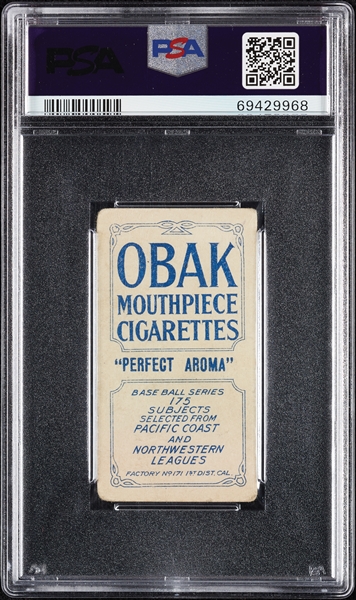 1910 T212 Obak Cigarettes Thomas PSA 2 (MK)