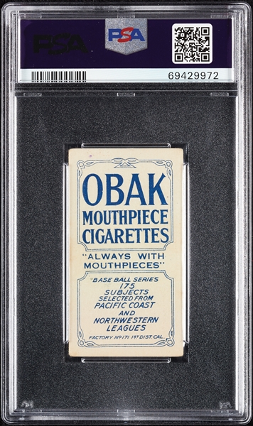 1910 T212 Obak Cigarettes Weed PSA 3