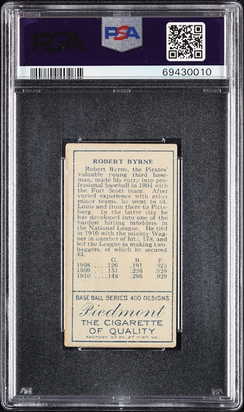 1911 T205 Gold Border Robert Byrne PSA 3