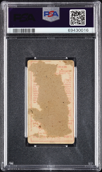 1911 T205 Gold Border Hal Chase (Both Ears, Border Extends) PSA Authentic