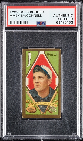 1911 T205 Gold Border Amby McConnell PSA Authentic