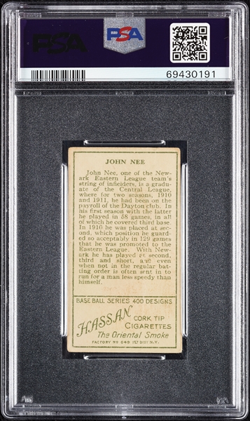 1911 T205 Gold Border John Nee PSA 1