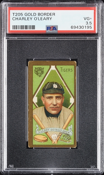 1911 T205 Gold Border Charley O'Leary PSA 3.5