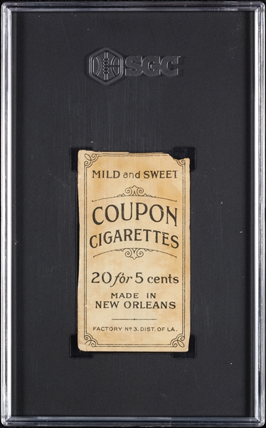 1914 T213 Coupon Cigarettes (Type 2)  Owen Wilson SGC Authentic