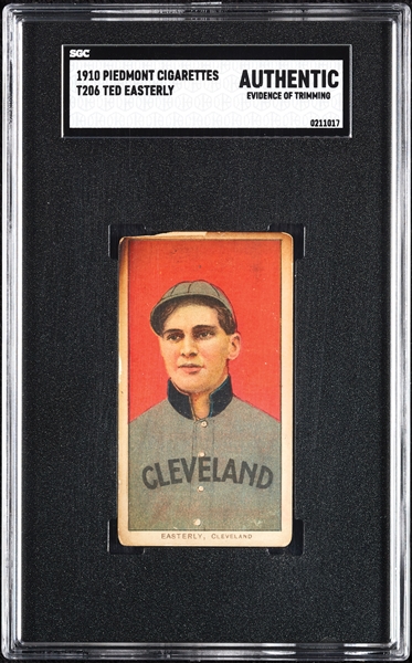 1909-11 T206 Ted Easterly SGC Authentic
