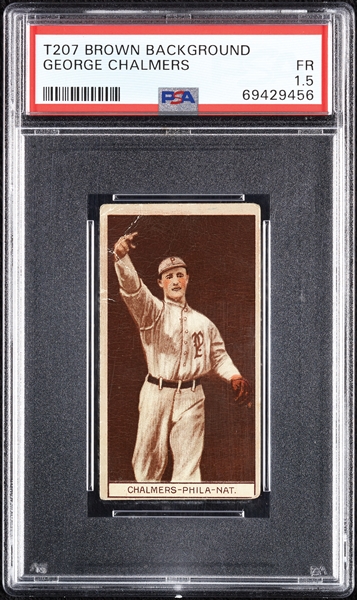 1912 T207 Brown Background George Chalmers PSA 1.5